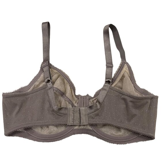 Wacoal 855186 Retro-Chic Full Figure 36C Lace Underwire Bra Cappuccino - Picture 3 of 5